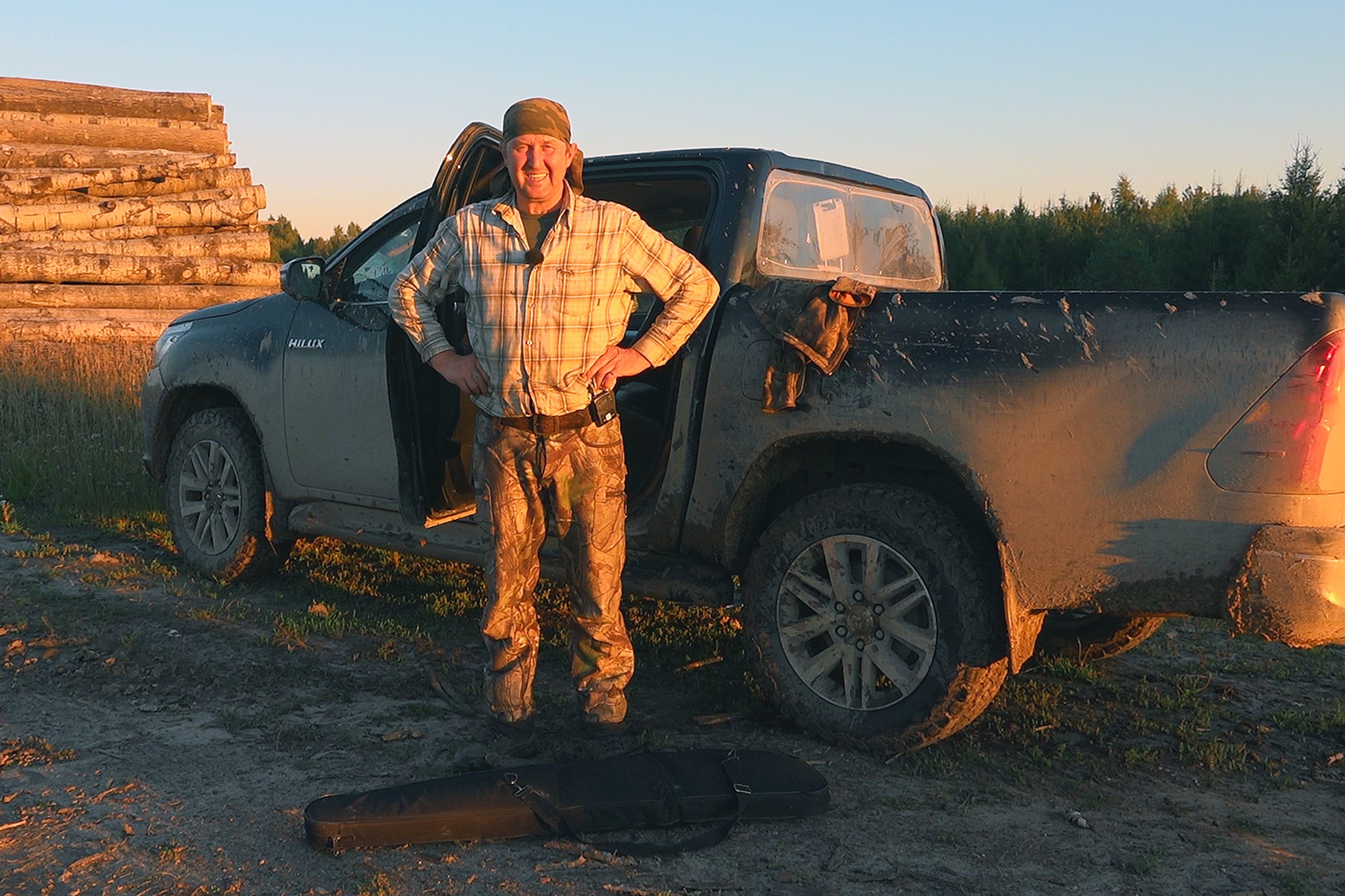 Охота на медведя в овсах